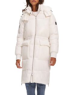 Длинная куртка-пуховик Reo с капюшоном Noize, цвет Off White
