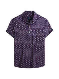 Рубашка для гольфа Slim Fit Flamingo Tom Baine, фиолетовый