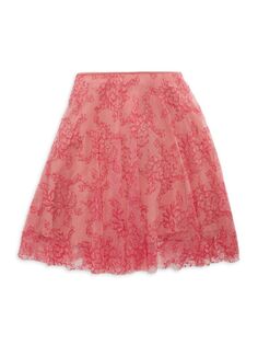 Кружевная юбка для маленьких девочек и девочек Burberry, цвет Pale Apricot