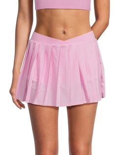 Мини-теннисная юбка со складками Windy Frankies Bikinis, цвет Baby Pink