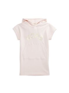 Толстовка с логотипом для маленьких девочек и девочек Michael Michael Kors, цвет Pink Pale
