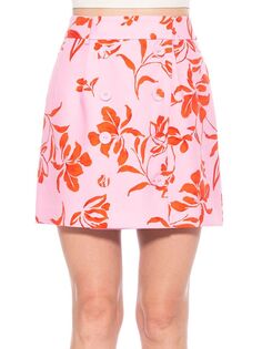 Двубортная мини-юбка Cyrus Alexia Admor, цвет Pink Floral