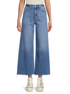 Укороченные широкие джинсы с высокой посадкой и необработанными краями Joe&apos;S Jeans, цвет Belladonna