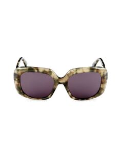 Солнцезащитные очки-бабочки 55MM Max Mara, цвет Smoke