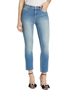Укороченные узкие джинсы Sada с высокой посадкой L&apos;Agence, цвет Toledo Lagence