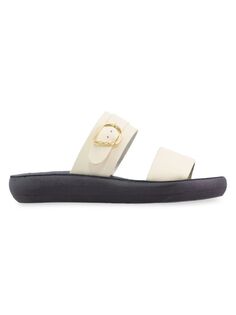 Кожаные сандалии на платформе Preveza Ancient Greek Sandals, цвет White Black