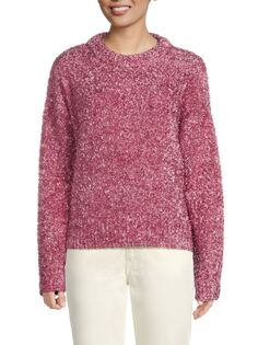 Крапчатый свитер с круглым вырезом Lea &amp; Viola, розовый