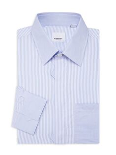 Классическая рубашка в полоску Cromwell Burberry, синий