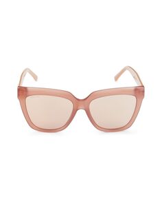Квадратные солнцезащитные очки Julie 55MM Jimmy Choo, розовый