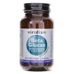 Viridian, Бета-глюкан с витамином C D и цинком, 30 капсул