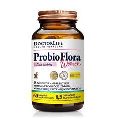Doctor Life, Пробиофлора женские пробиотики для женщин 14 штаммов и 4 пребиотика пищевая добавка 60 капсул