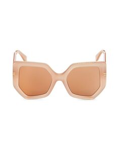 Квадратные солнцезащитные очки 52 мм Marc Jacobs, бежевый