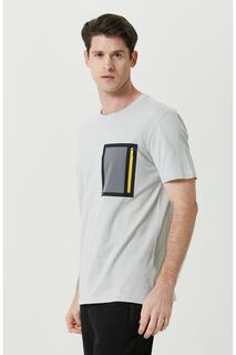 Серая футболка с коротким рукавом с круглым вырезом Network, серый