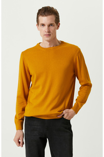 Горчичный свитер с круглым вырезом Network, желтый