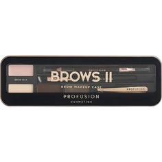 Косметичка для бровей Pro Brows Ii Medium Dark Brown, Profusion Cosmetics