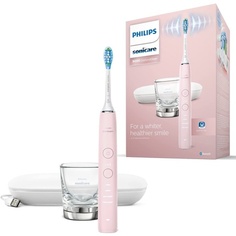 Sonicare Diamondclean 9000 Sonic электрическая зубная щетка с приложением розового цвета, Philips