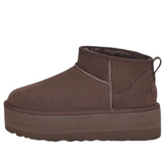 Кроссовки (WMNS) UGG Classic Ultra Mini Platform &apos;Chocolate&apos;, цвет chocolate