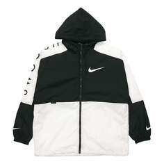 Куртка Nike Casual Sports Hooded Jacket Men&apos;s Black/White, белый