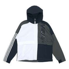Куртка adidas O2 Wb Cb Fleece Lined Logo Casual Sports Hooded Jacket White, белый