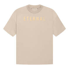 Футболка Fear of God Eternal Logo Flocked Crewneck T-Shirt &apos;Tan Orange&apos;, цвет tan/orange