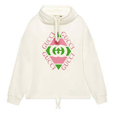 Толстовка (WMNS) GUCCI vintage logo cotton sweatshirt &apos;White&apos;, белый