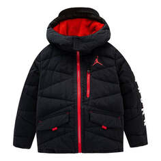 Куртка (PS) Air Jordan Puffer Jacket &apos;Black RED&apos;, черный Nike