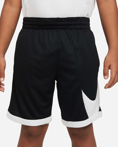 Шорты Nike Dri-Fit Big Kids&apos; Basketball, черный/белый (Размер М)
