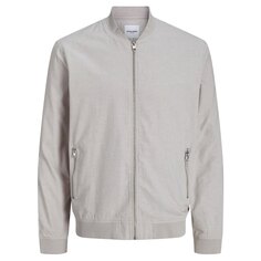 Куртка Jack &amp; Jones Summer Linen Bomber, бежевый