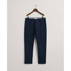 Брюки Gant Slim Chinos Chino, синий