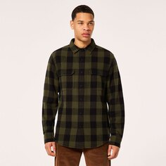 Рубашка с длинным рукавом Oakley Terraformic Button Down, зеленый