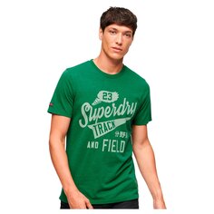 Футболка Superdry College Scripted Graphic Short Sleeve Round Neck, зеленый