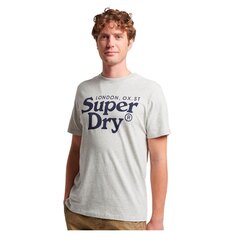 Футболка Superdry Venue Classic Logo Short Sleeve Round Neck, серый