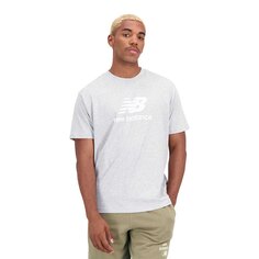 Футболка с коротким рукавом New Balance Essentials Stacked Logo Cotton, белый