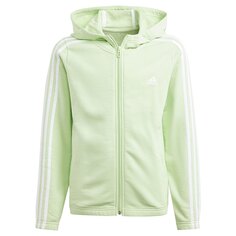 Толстовка adidas Essentials 3 Stripes Full Zip, зеленый