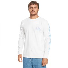 Футболка с длинным рукавом Quiksilver Omni Logo Ls, белый