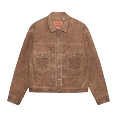 Спортивная куртка Levi&apos;S Levi&apos;s x Stussy Dyed Jacquard &apos;Brown&apos;, коричневый Levis