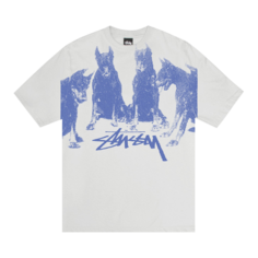 Футболка Stussy Dobermans &apos;Fog&apos;, кремовый