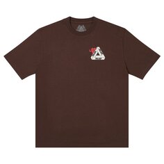 Футболка Palace Tri-Hearts &apos;Nice Brown&apos;, коричневый