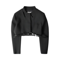 Куртка Coperni Belted Cropped &apos;Black&apos;, черный