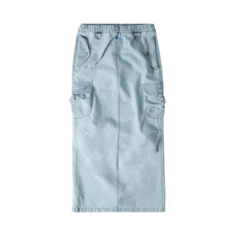 Юбка Coperni Cargo Maxi &apos;Blue&apos;, синий