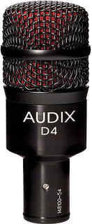 Динамический микрофон Audix D4 Hypercardioid Dynamic Drum / Instrument Microphone
