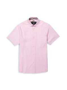 Изысканная рубашка с узором пейсли для мальчика Elie Balleh, розовый