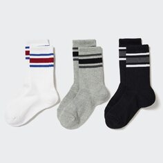 Обычные носки (3 пары) UNIQLO, белый