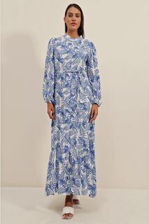 Платье с экзотическим узором - Saks Bigdart, темно-синий