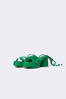 Женские сандалии на толстой подошве DeFacto, зеленый