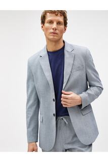 Летняя куртка-блейзер с карманами на пуговицах Koton, серый