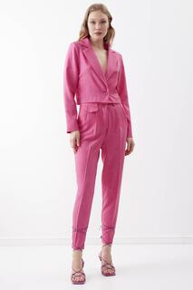 Укороченная куртка на одной пуговице Vitrin, розовый