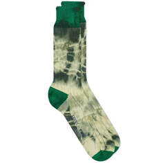 Носки Ymc Tie Dye, зеленый