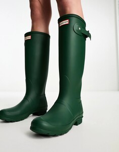 Зелёные резиновые сапоги Hunter Original Tall