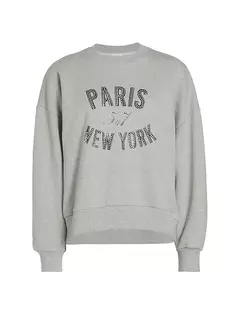 Пуловер из хлопковой смеси Paris New York Cinq À Sept, черный